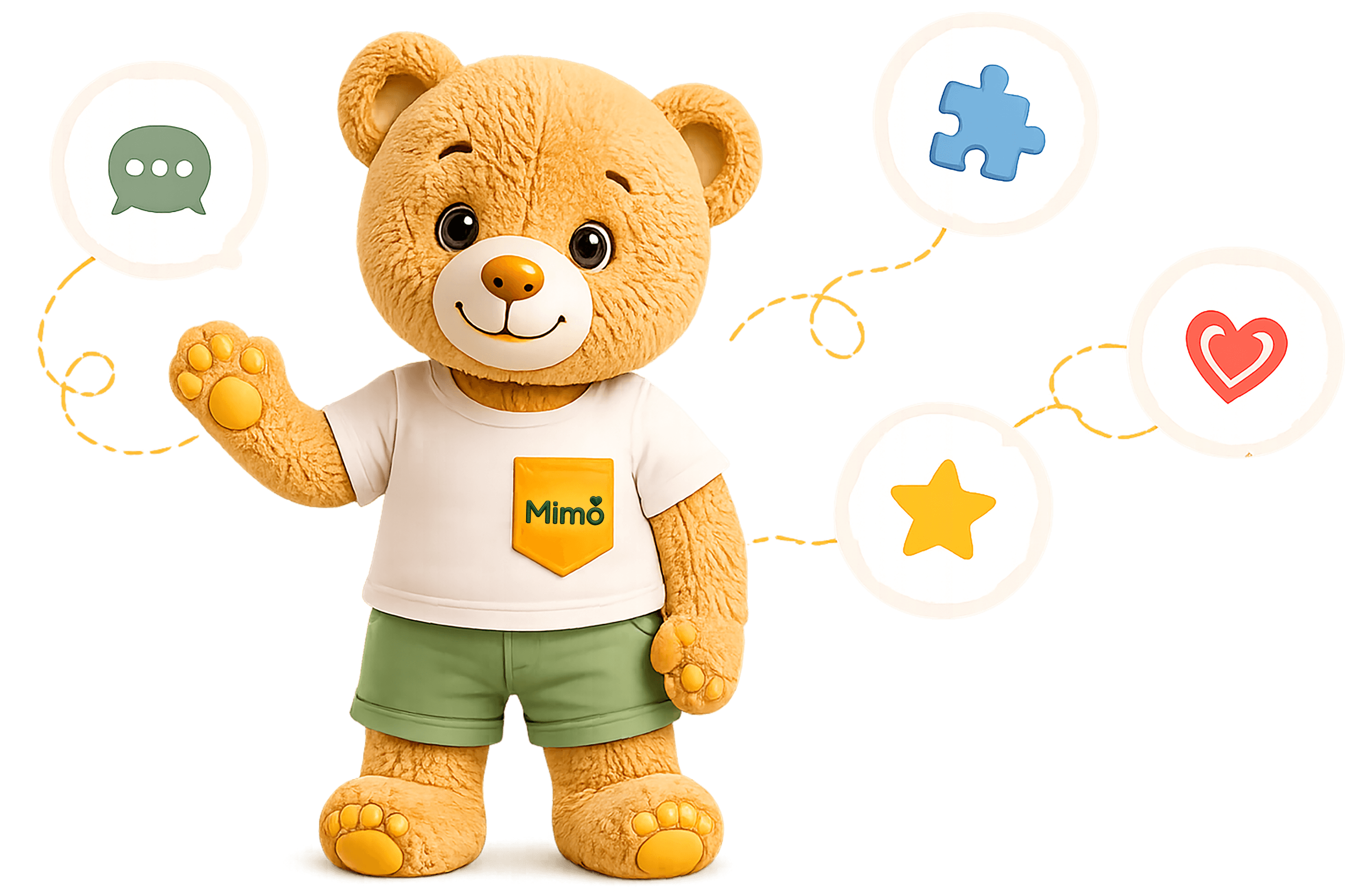 Mimo the bear waving